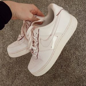 Baby Pink Nike Air Force ones